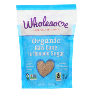 Wholesome Sweeteners Sugar - Organic - Turbinado - Raw Cane - 1.5 Lb - Case Of 12