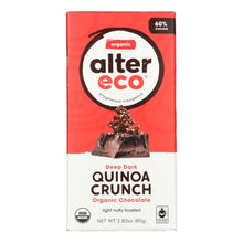 Alter Eco Americas Organic Chocolate Bar - Dark Quinoa - 2.82 Oz Bars - Case Of 12