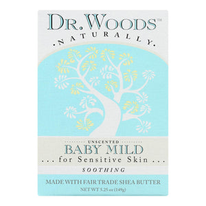 Dr. Woods Bar Soap Baby Mild Unscented - 5.25 Oz