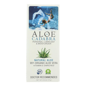 Aloe Cadabra Natural Organic Personal Lubricant - Natural Aloe Unscented - 2.5 Oz