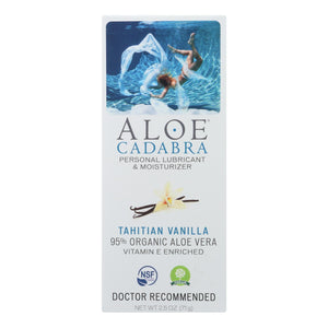 Aloe Cadabra Natural Organic Personal Lubricant - Tahitian Vanilla - 2.5 Oz