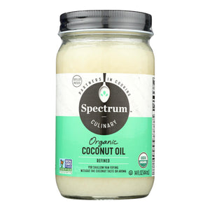 Spectrum Naturals Organic Refined Coconut Oil - Case Of 12 - 14 Fl Oz.