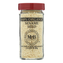 Morton And Bassett 100% Organic Seasoning - Sesame Seed - 2.4 Oz - Case Of 3