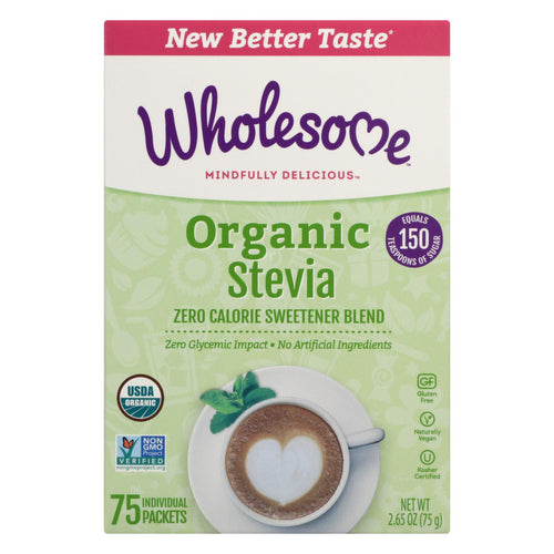 Wholesome Sweeteners Stevia - Organic - 75 Count - Case Of 6