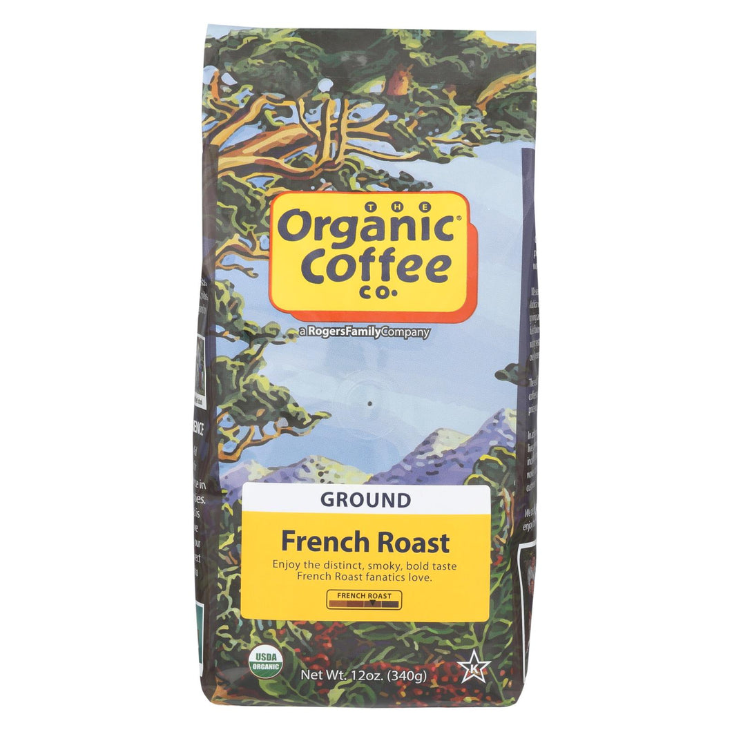 Organic Coffee Coffee - Organic - Ground - French Roast - 12 Oz - Case Of 6