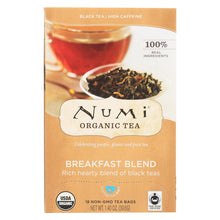 Numi Tea Black Tea - Breakfast Blend - Case Of 6 - 18 Bags