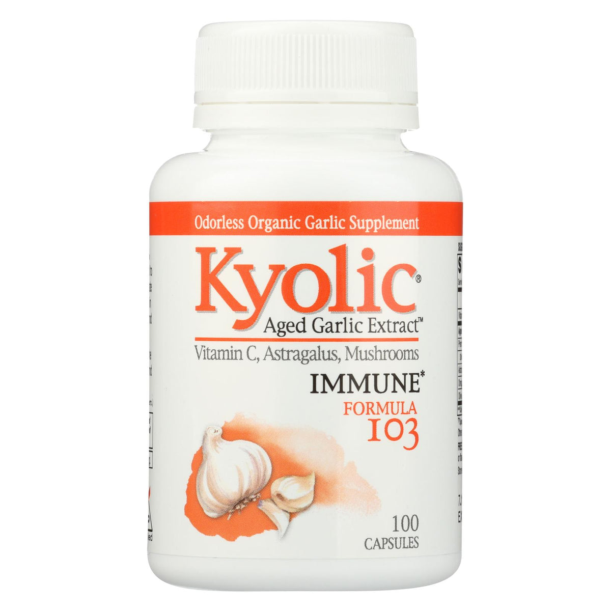 Kyolic - Aged Garlic Extract Immune Formula 103 - 100 Capsules