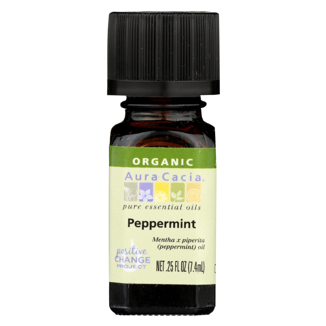 Aura Cacia - Organic Peppermint - .25 Oz