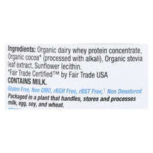 Teras Whey Protein Powder - Whey - Organic - Fair Trade Certified Dark Chocolate Cocoa - 12 Oz