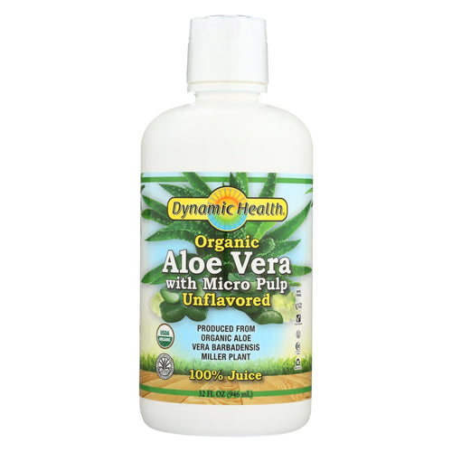 Dynamic Health Organic Aloe Vera Juice With Micro Pulp - 32 Fl Oz