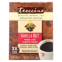 Teeccino Herbal Coffee Vanilla Nut - 10 Tea Bags - Case Of 6