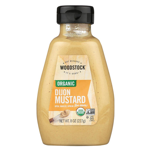 Woodstock Organic Mustard - Dijon - Case Of 12 - 8 Oz.