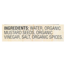 Woodstock Organic Mustard - Stoneground - Case Of 12 - 8 Oz.