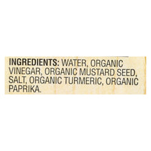 Woodstock Organic Mustard - Yellow - Case Of 12 - 8 Oz.