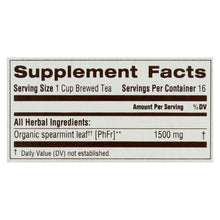 Traditional Medicinals Organic Spearmint Herbal Tea - 16 Tea Bags - Case Of 6