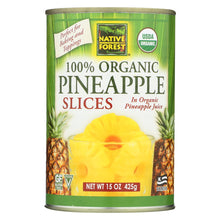 Native Forest Organic Slices - Pineapple - Case Of 6 - 15 Oz.