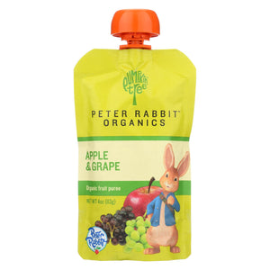 Peter Rabbit Organics Fruit Snacks - Apple And Grape - Case Of 10 - 4 Oz.