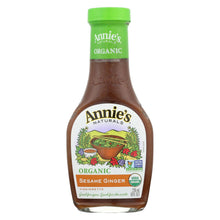 Annie's Naturals Vinaigrette Organic Sesame Ginger - Case Of 6 - 8 Fl Oz.