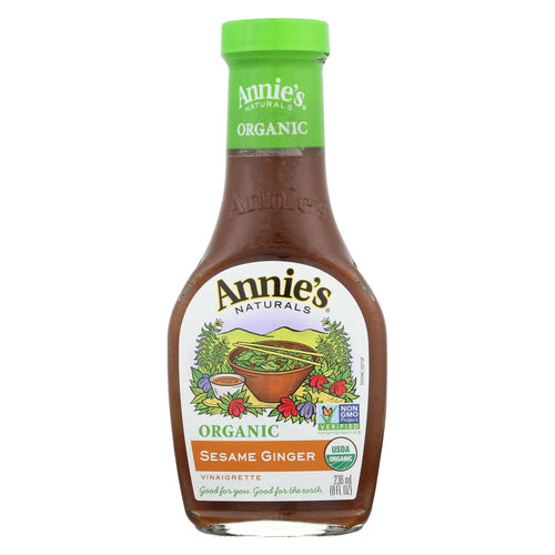 Annie's Naturals Vinaigrette Organic Sesame Ginger - Case Of 6 - 8 Fl Oz.