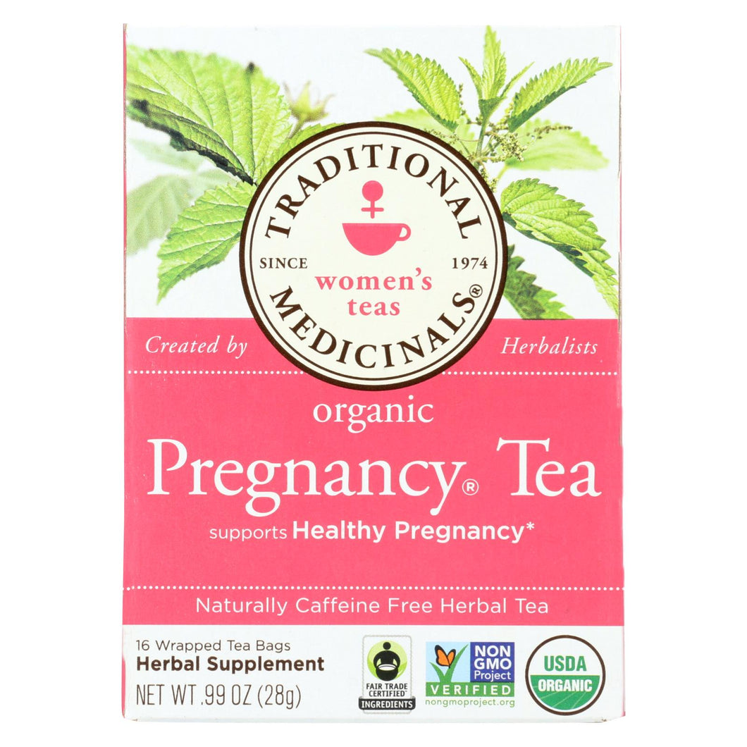 Traditional Medicinals Organic Pregnancy Herbal Tea - 16 Tea Bags - Case Of 6