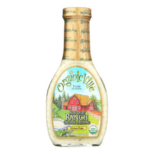 Organic Ville Organic Dressing - Dairy Free Ranch Vinaigrette - Case Of 6 - 8 Fl Oz.