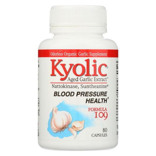 Kyolic - Aged Garlic Extract Blood Pressure Health Formula 109 - 80 Capsules