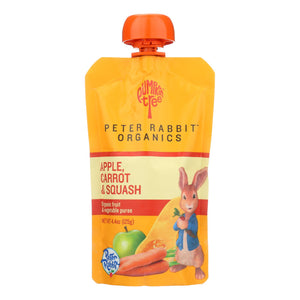 Peter Rabbit Organics Veggie Snacks - Carrot Squash And Apple - Case Of 10 - 4.4 Oz.