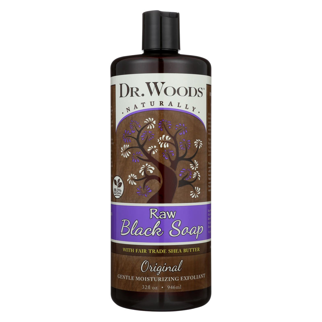 Dr. Woods Shea Vision Pure Black Soap With Organic Shea Butter - 32 Fl Oz