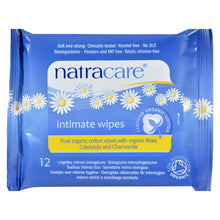 Natracare Organic Cotton Intimate Wipes - 12 Wipes - Case Of 12