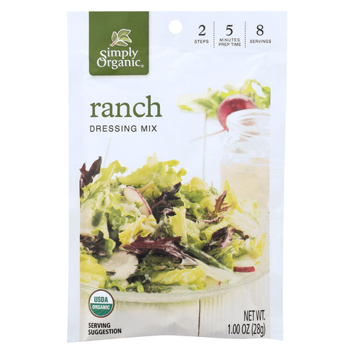 Simply Organic Ranch Salad Dressing Mix - Case Of 12 - 1 Oz.