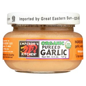 Emperor's Kitchen Organic Garlic - Pureed - Case Of 12 - 4.5 Oz.