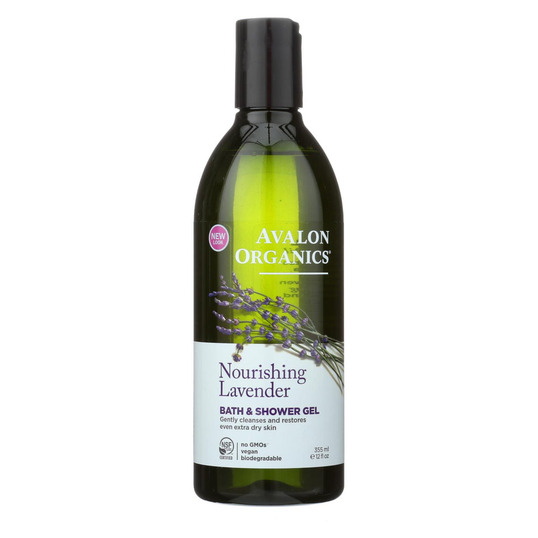 Avalon Organics Bath And Shower Gel Lavender - 12 Fl Oz