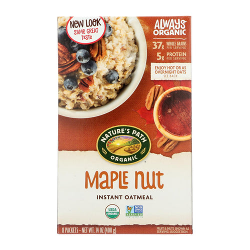 Nature's Path Hot Oatmeal - Maple Nut - Case Of 6 - 14 Oz.