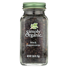 Simply Organic Black Peppercorns - Case Of 6 - 2.65 Oz.