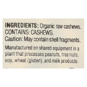 Woodstock Organic Cashews - Whole - Raw - Case Of 8 - 7 Oz.