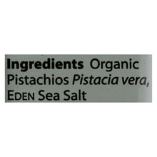 Eden Foods Organic Pocket Snacks - Pistachios - Shelled And Dry Roasted - 1 Oz - Case Of 12