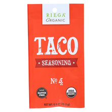 Riega Foods Seasoning - Organic - Taco - No. 4 - .9 Oz - Case Of 8