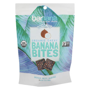 Barnana Chewy Banana Bites - Organic Coconut - Case Of 12 - 3.5 Oz.