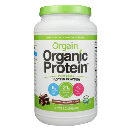 Orgain Organic Protein Powder - Plant Based - Creamy Chocolate Fudge - 2.03 Lb