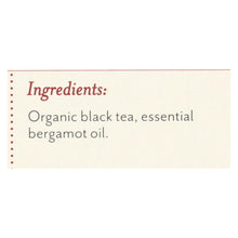 Rishi Organic Tea - Earl Grey - Case Of 6 - 15 Bags