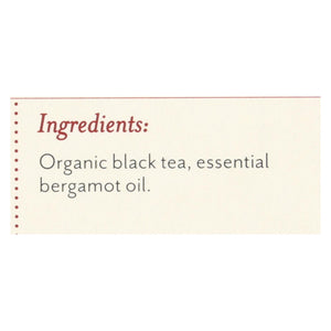 Rishi Organic Tea - Earl Grey - Case Of 6 - 15 Bags