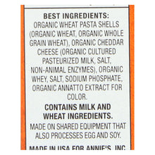 Annies Homegrown Macaroni And Cheese - Organic - Grass Fed - Shells And Real Aged Cheddar - 6 Oz - Case Of 12