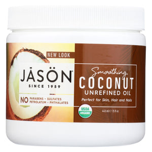 Jason Natural Products Coconut Oil - Organic - Virgin - 15 Fl Oz