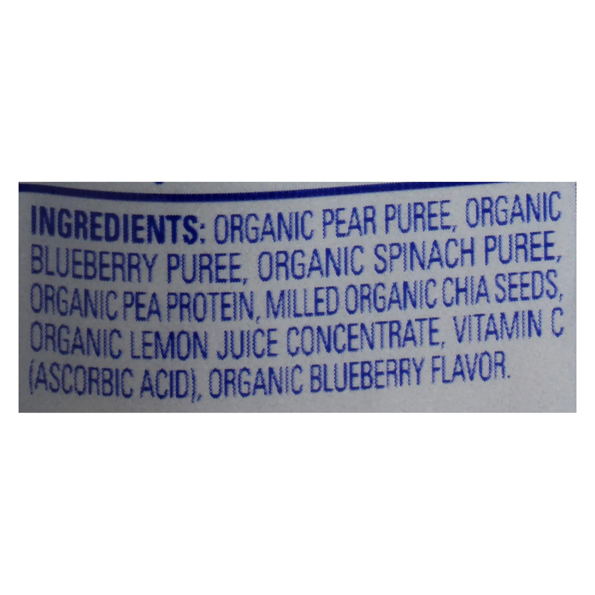 Happy Tot Toddler Food - Organic - Fiber And Protein - Stage 4 - Pear Blueberry And Spinach - 4 Oz - Case Of 16