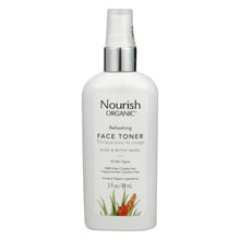 Nourish Organic Face Toner - Refreshing And Balancing - Rosewater And Witch Hazel - 3 Oz