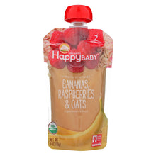 Happy Baby Happy Baby Clearly Crafted - Bananas Raspberries And Oats - Case Of 16 - 4 Oz.