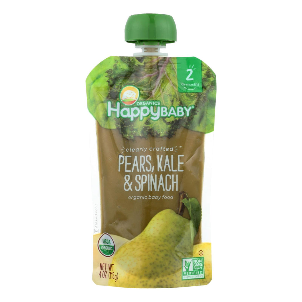 Happy Baby Happy Baby Clearly Crafted - Apples Kale And Avocados - Case Of 16 - 4 Oz.