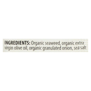 Seasnax Organic Premium Roasted Seaweed Snack - Toasty Onion - Case Of 24 - 0.18 Oz.