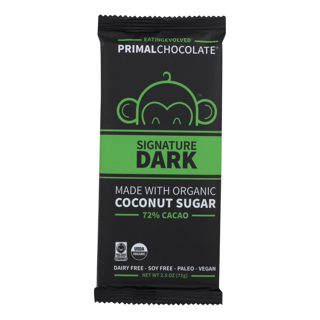 Eating Evolved Chocolate Bar - Signature Dark - Case Of 8 - 2.5 Oz.