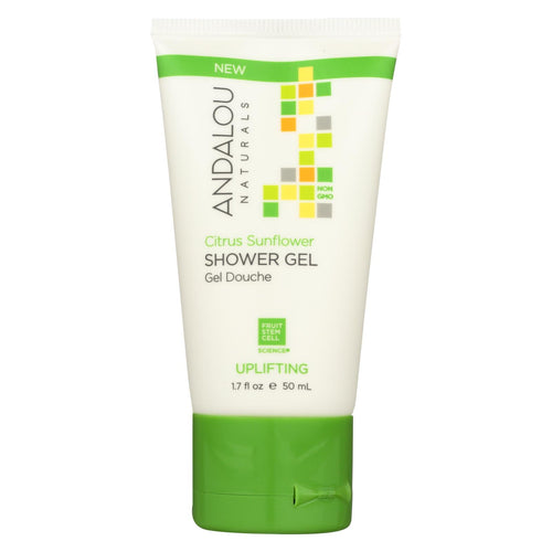 Andalou Naturals Shower Gel Citrus Sunflower - Case Of 6 - 1.7 Fl Oz.